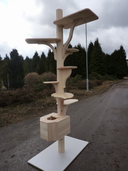 Sestavitelné stromy pro kočky - zkušební prototyp