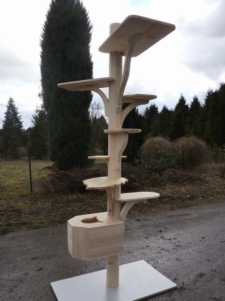 Sestavitelné stromy pro kočky - zkušební prototyp