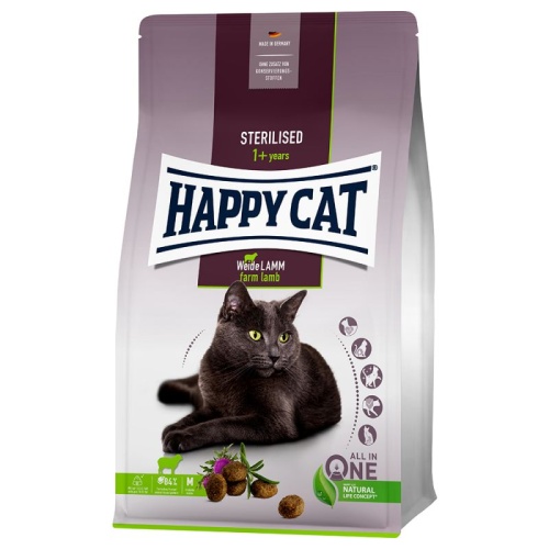 HAPPY CAT Sterilised Weide-Lamm 4kg