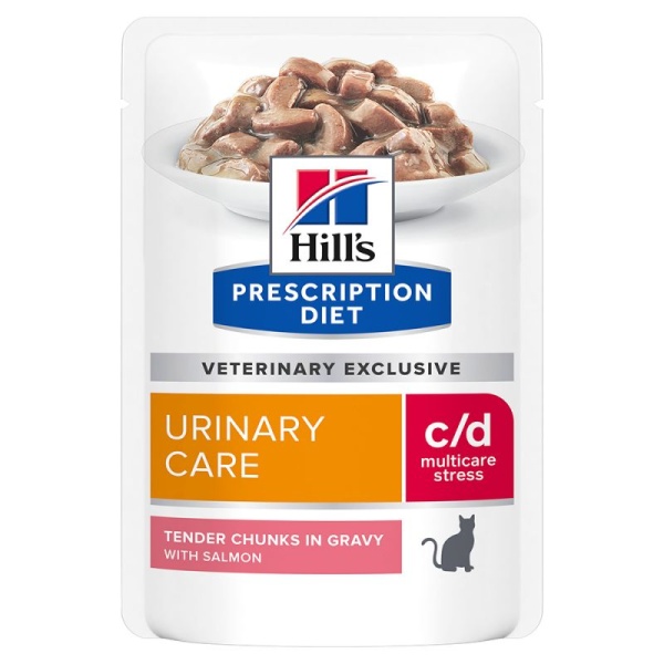Hill's Feline C/D Urinary Stress 12x85g salmon