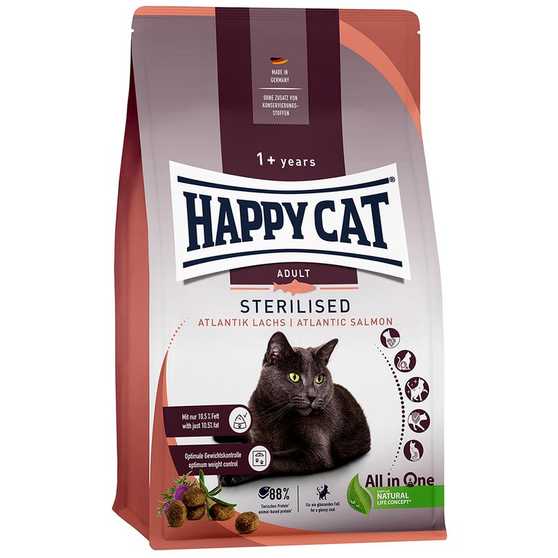 HAPPY CAT Sterilised Atlantik-Lachs 10kg