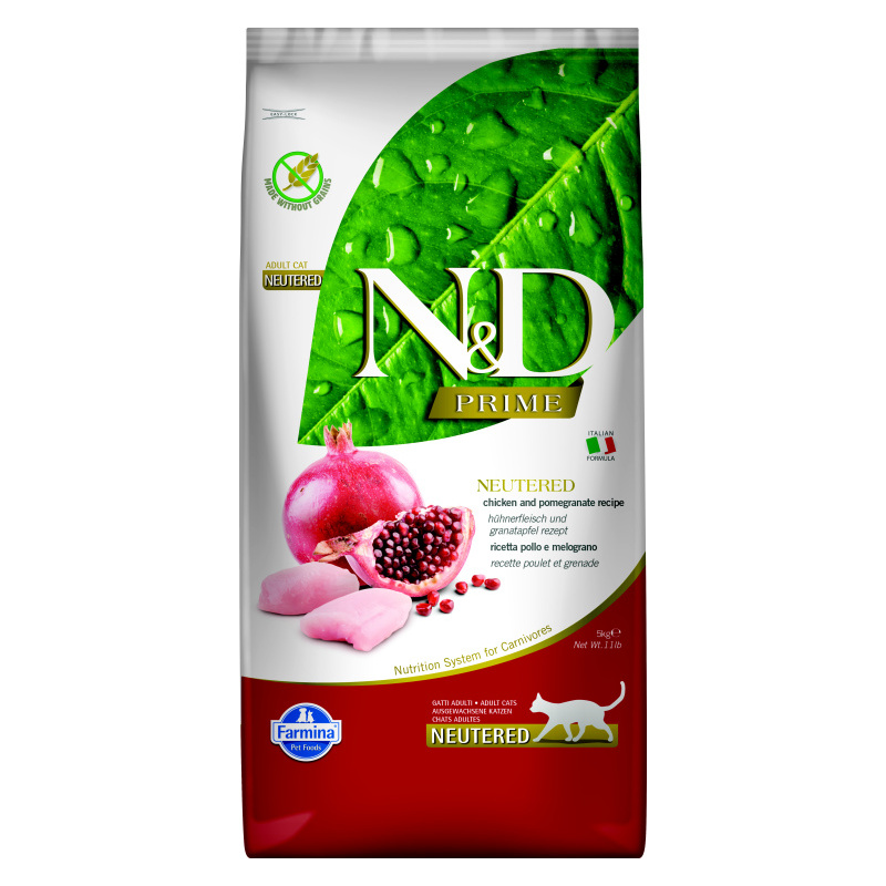 N&D PRIME CAT NEUTERED Chicken&Pomegranate 1,5kg