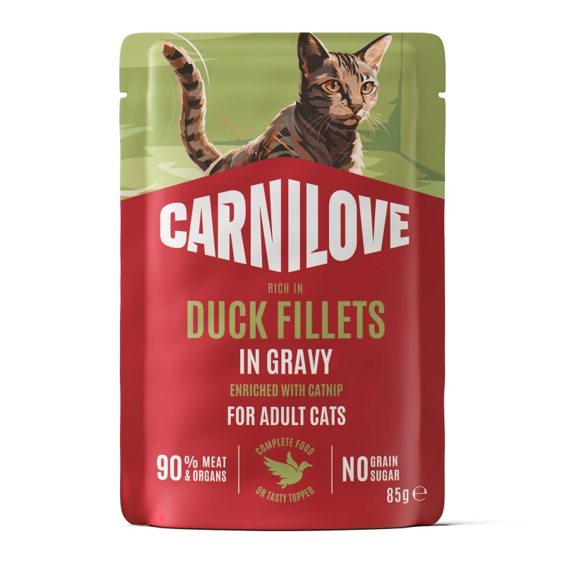 Carnilove Cat Pouch Gravy Duck & Catnip 85g