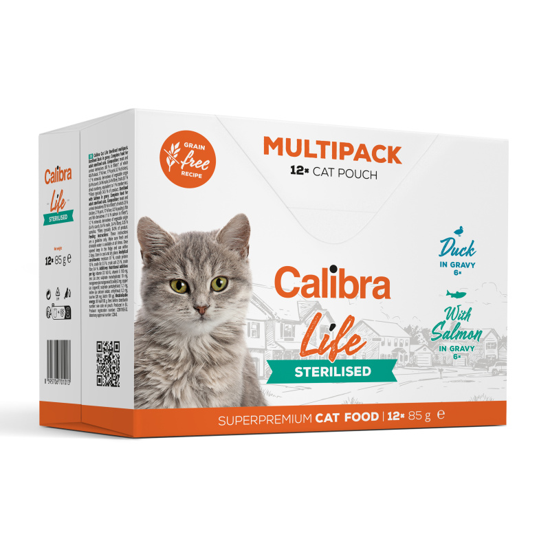 CALIBRA Cat Life Sterilised multipack 12x85g