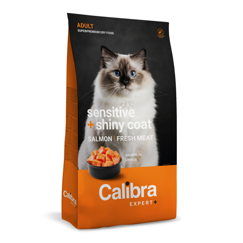 Calibra Cat EXPERT+ Adult Sensitive & Shiny coat 6kg