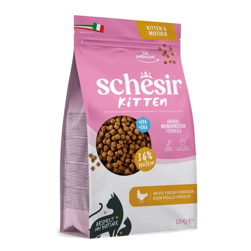 Schesir Cat Monoprotein Kitten kuřecí 1,5kg