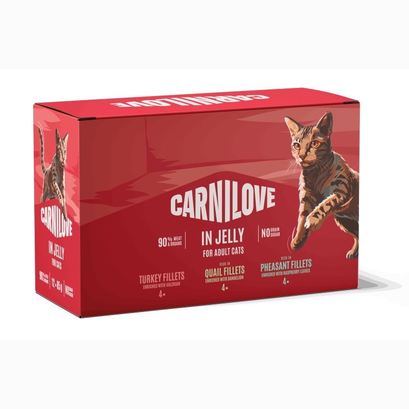 Carnilove Cat Pouch Jelly Multipack 12x85g