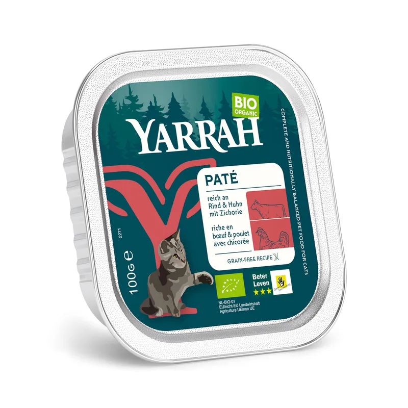 Yarrah Bio Paté 100g hovězí s čekankou