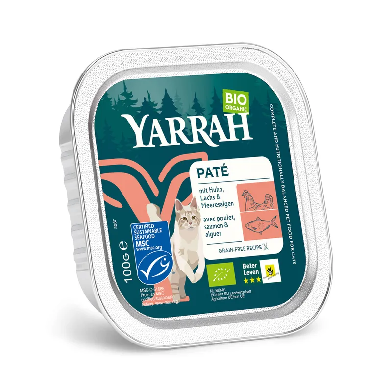 Yarrah Bio Paté 100g losos & krevety