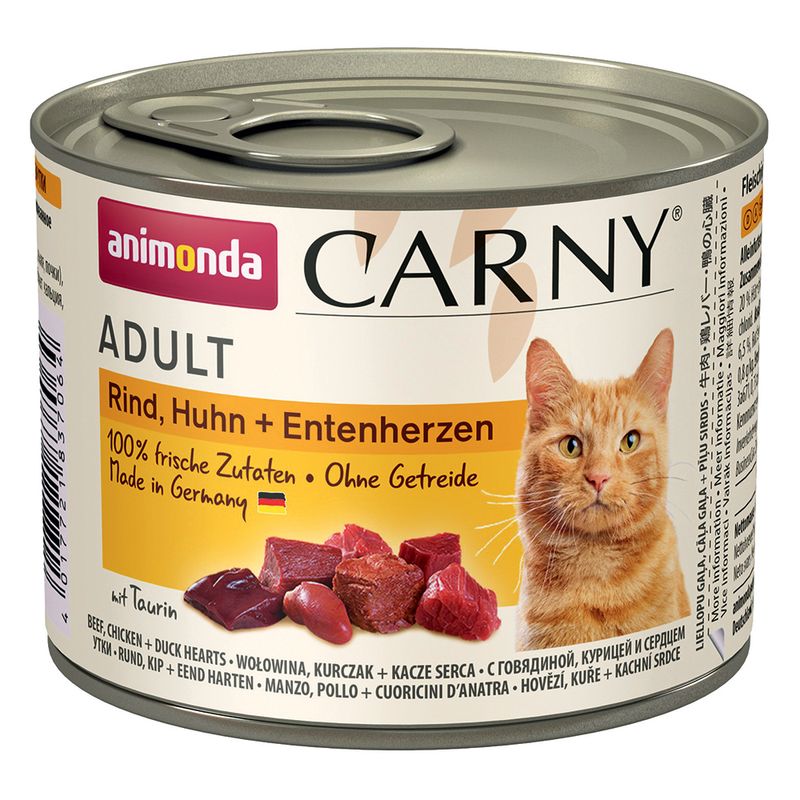Animonda Carny Adult 200g hovězí, kuře, kachna