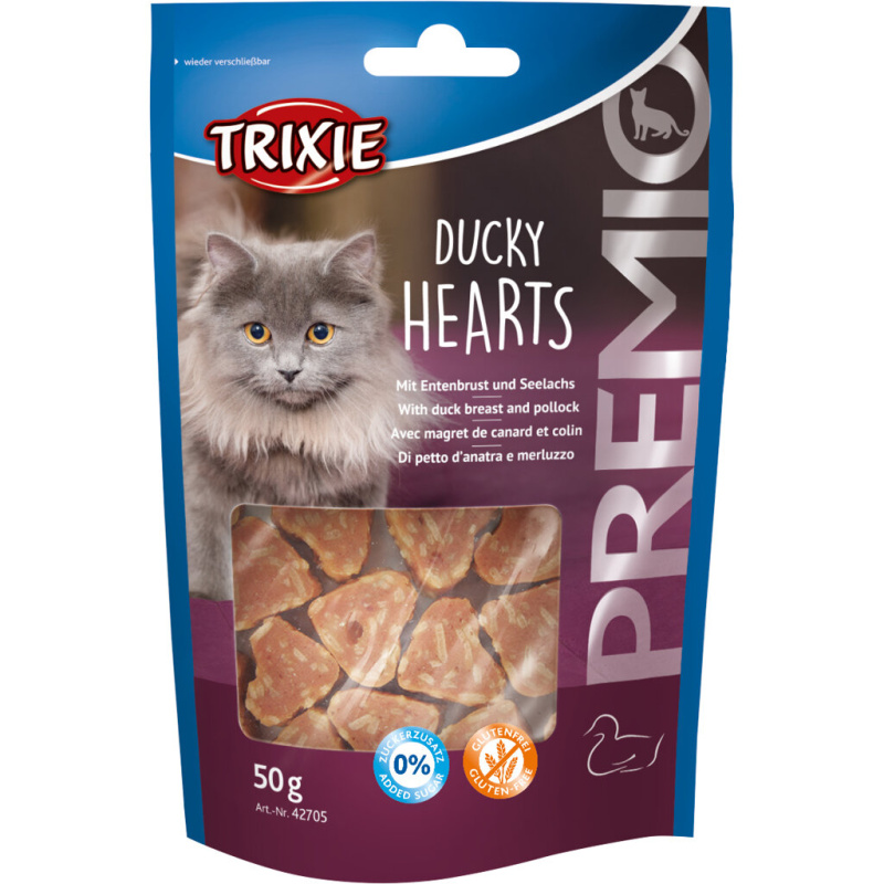 Premio Hearts light - kachní prsíčka a losos 50g