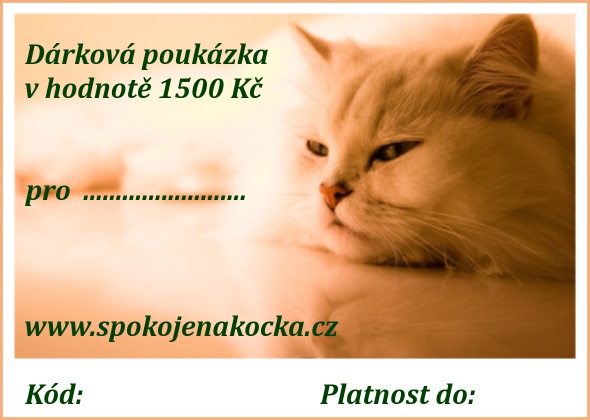 Dárková poukázka v hodnotě 1500 Kč