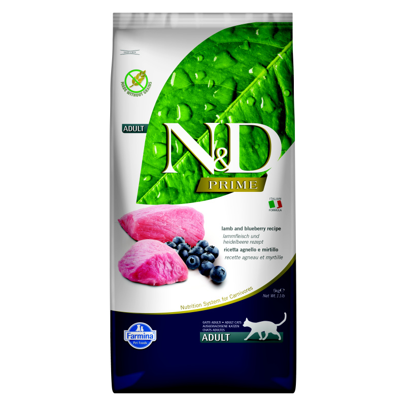 N&D PRIME CAT Adult Lamb & Blueberry 300g