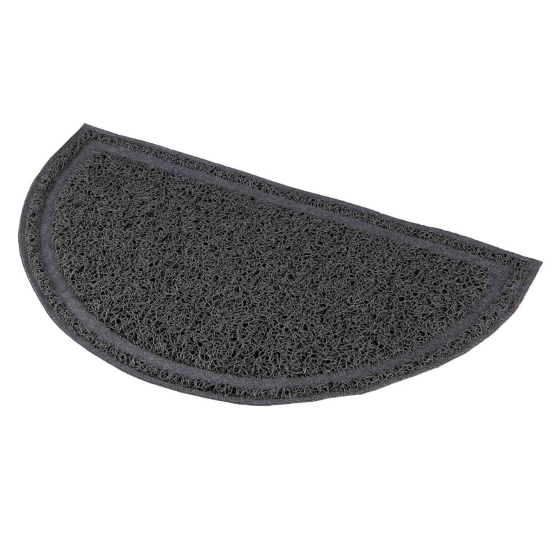 Malá půlkruhová PVC předložka k WC pro kočky