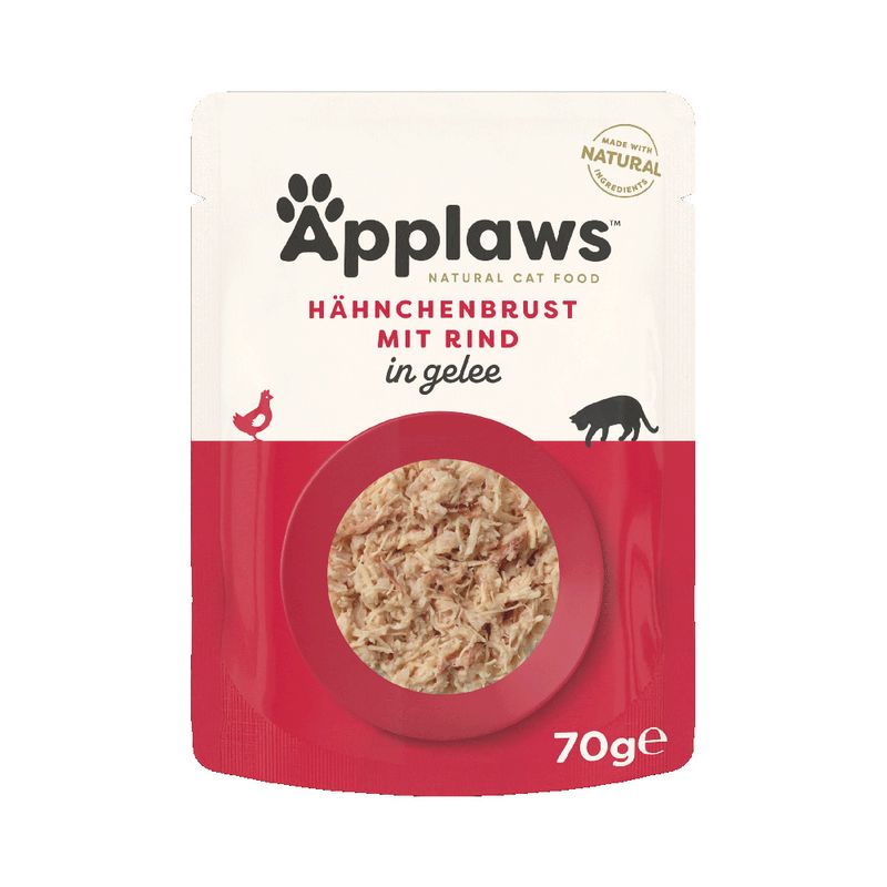 APPLAWS Cat Jelly 70g kuřecí prsa a hovězí