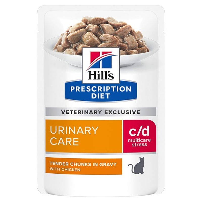 Hill's Feline C/D Urinary Stress 12x85g chicken