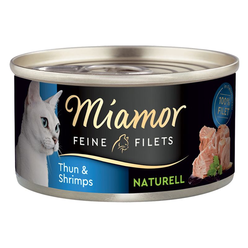 MIAMOR Naturelle 80g tuňák a krevety ve šťávě