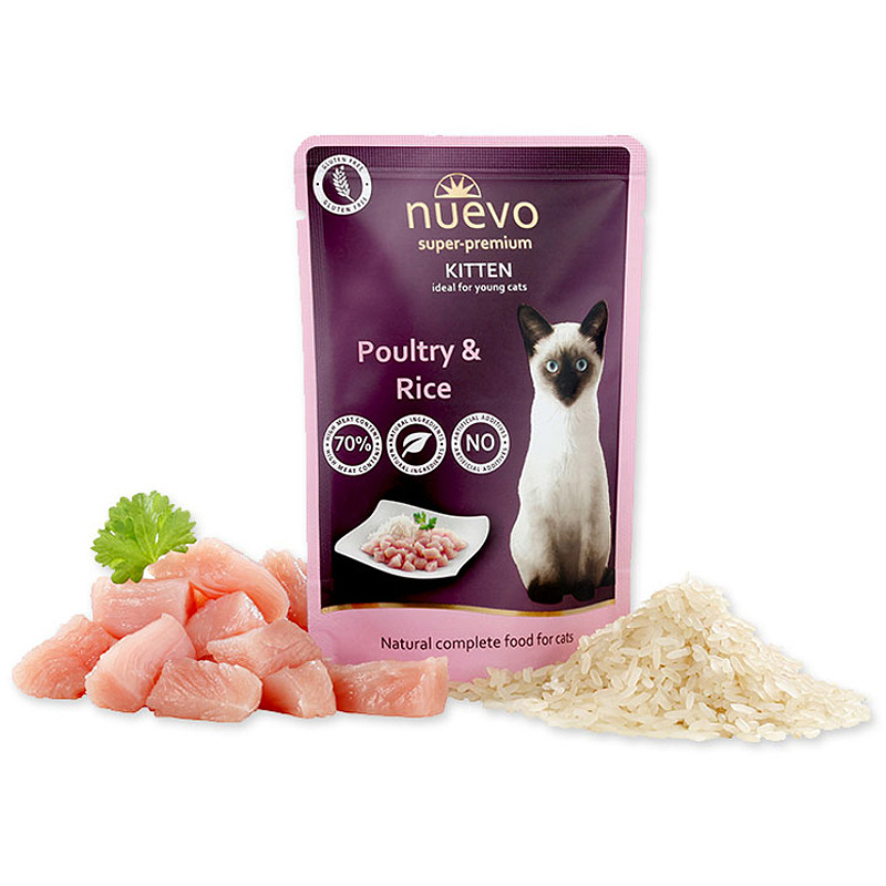 Nuevo Kitten 85g drůbeží s rýží