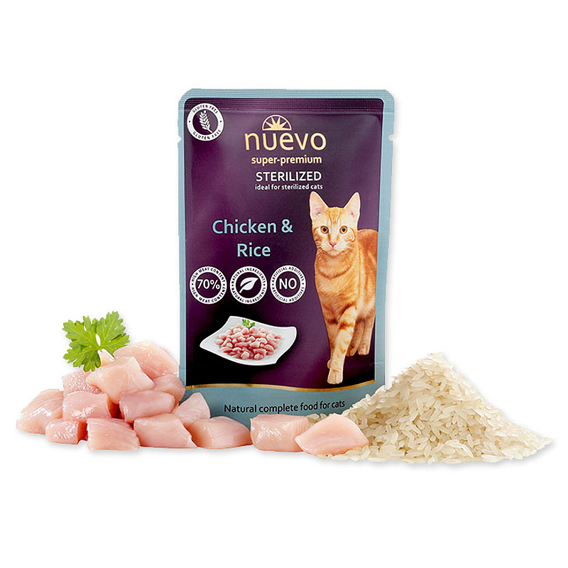 Nuevo Adult Sterilized 85g kuře s rýží