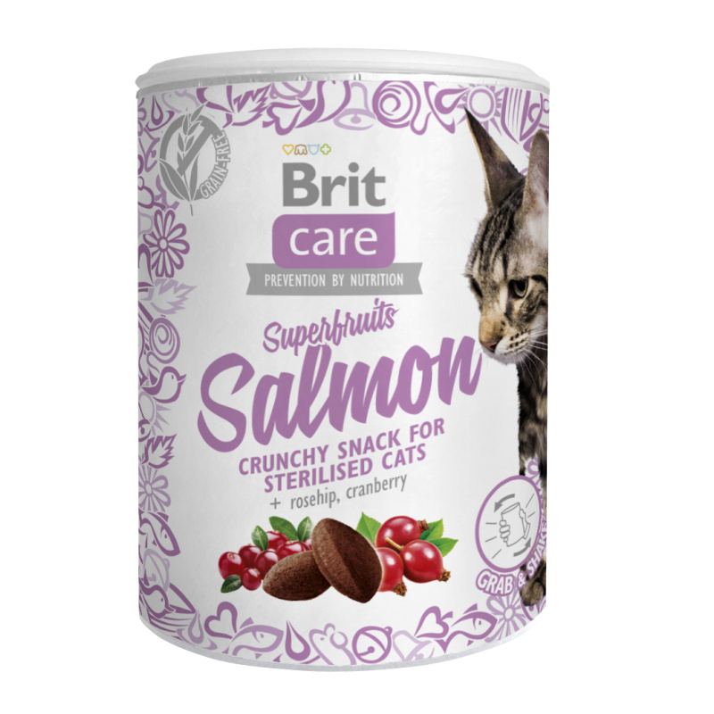 Brit Care Cat Snack Superfruits Salmon 100g