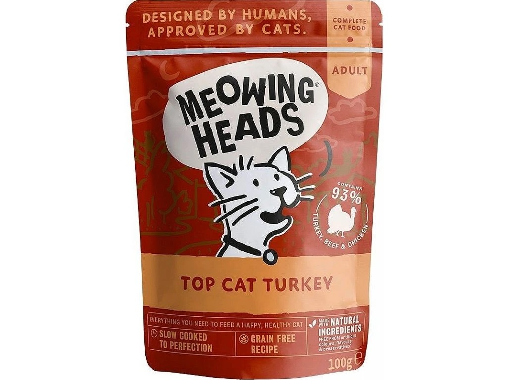 Meowing Heads Top Cat Turkey 100g