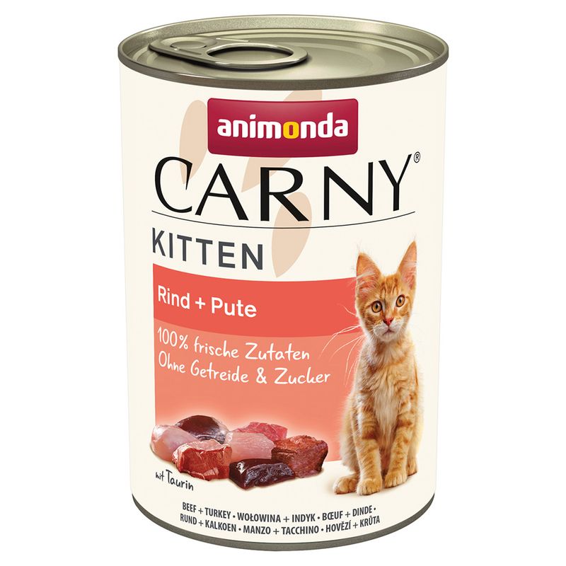 Animonda Carny Kitten 400g hovězí, krůtí