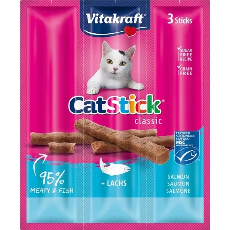 Cat Stick Mini losos - 3ks