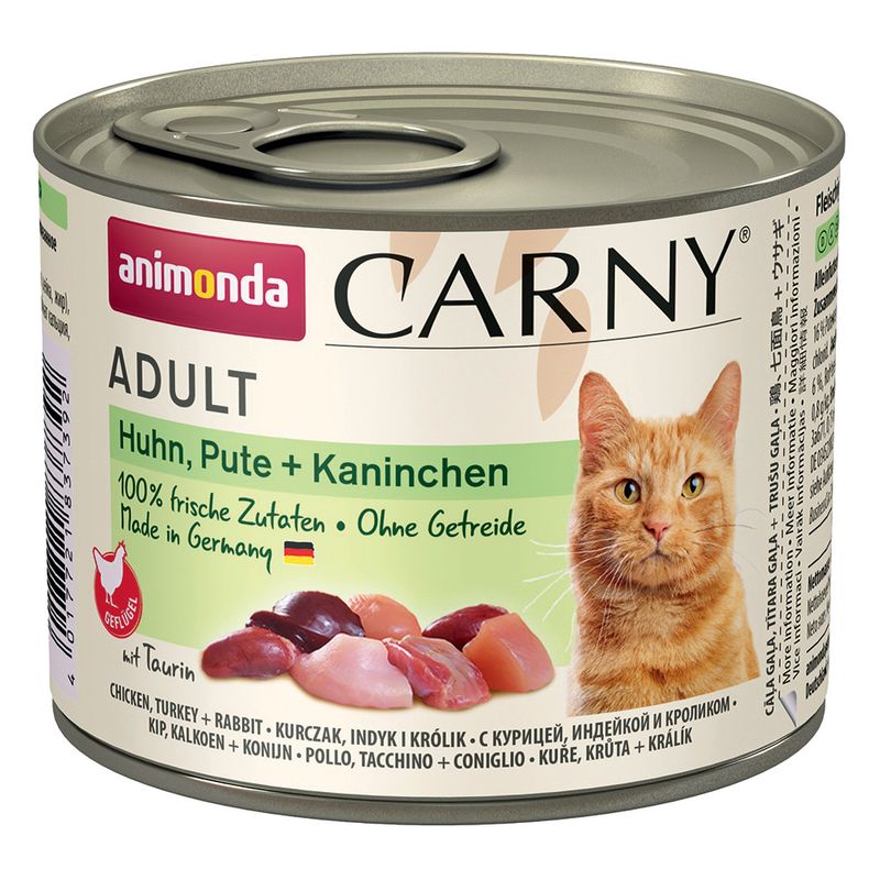 Animonda Carny Adult 200g krůta, kuřecí, králík