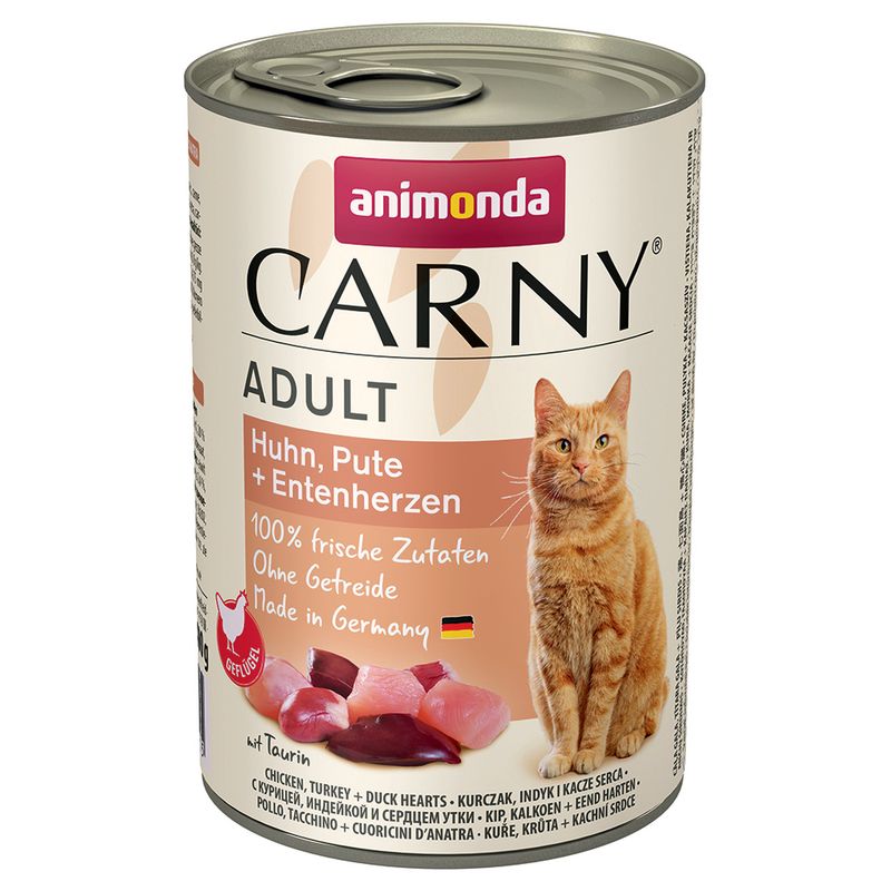 Animonda Carny Adult 400g kuřecí, krůta, kachna