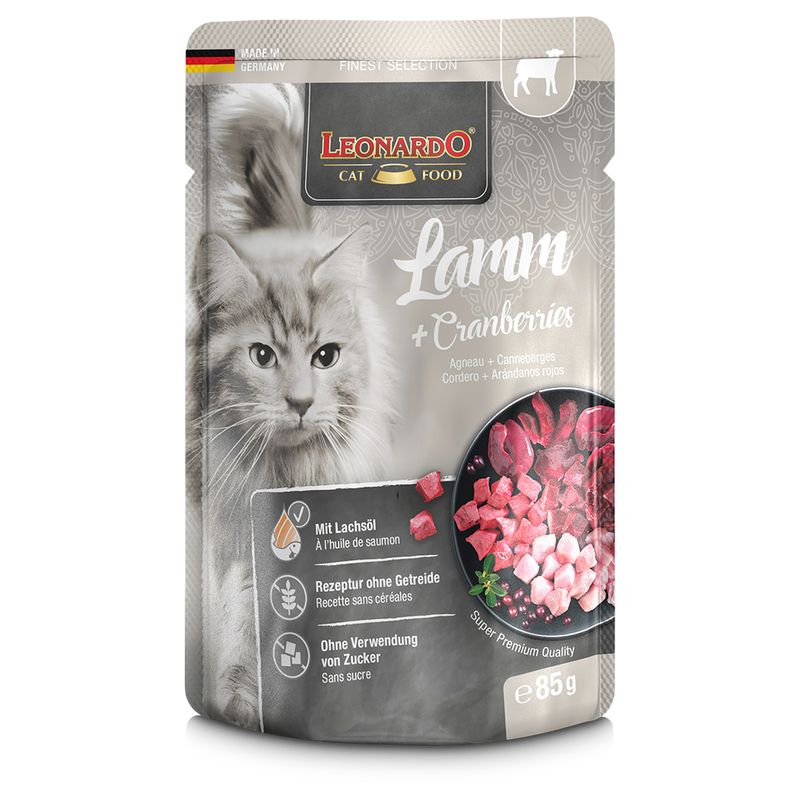 Leonardo kapsička 85g jehněčí s brusinkami