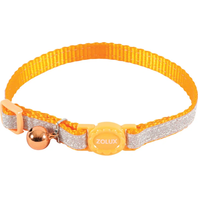 Obojek pro kočky Zolux SHINY oranžový