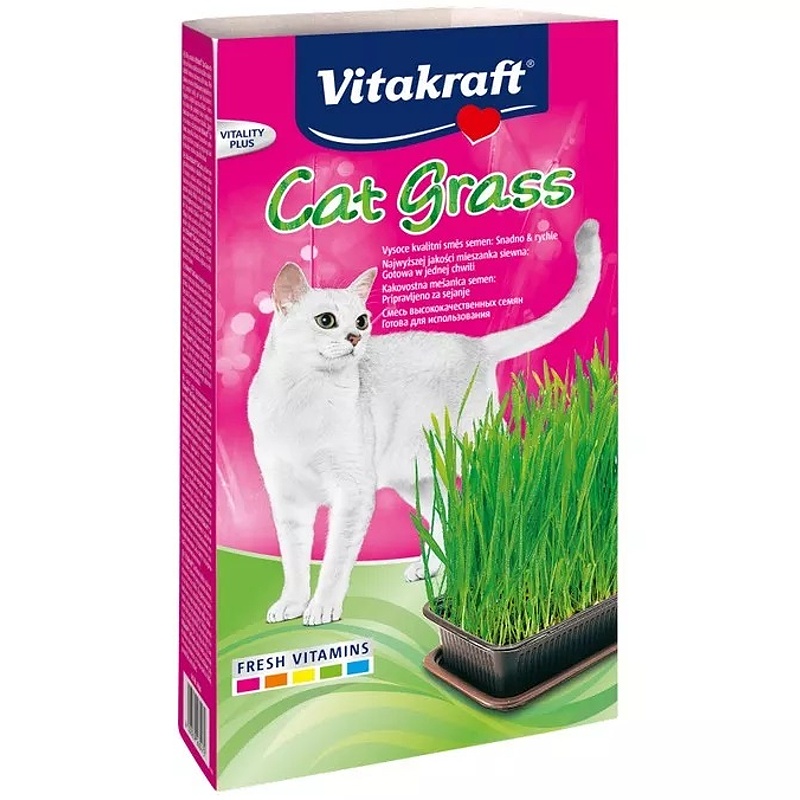 Vitakraft tráva pro kočky v misce 120g