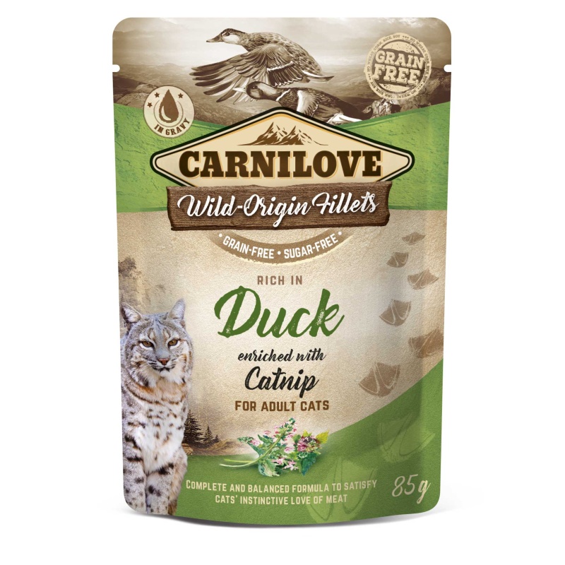 Carnilove Cat Pouch Duck Enriched & Catnip 85g