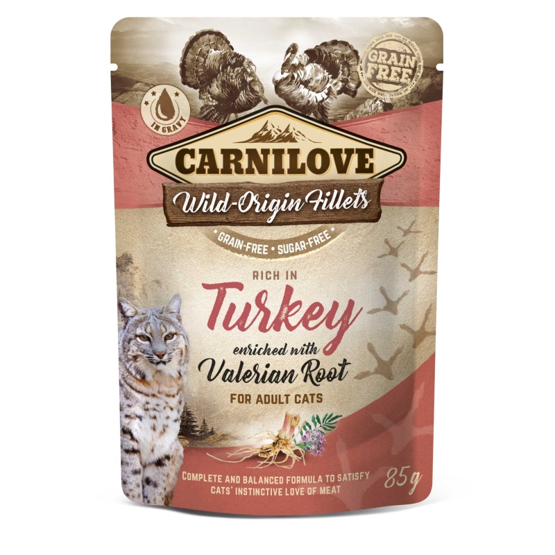 Carnilove Cat Pouch Turkey Enriched & Valerian 85g