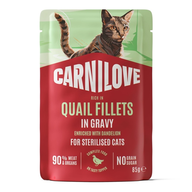 Carnilove Cat Pouch Quail & Dandelion sterilized 85g