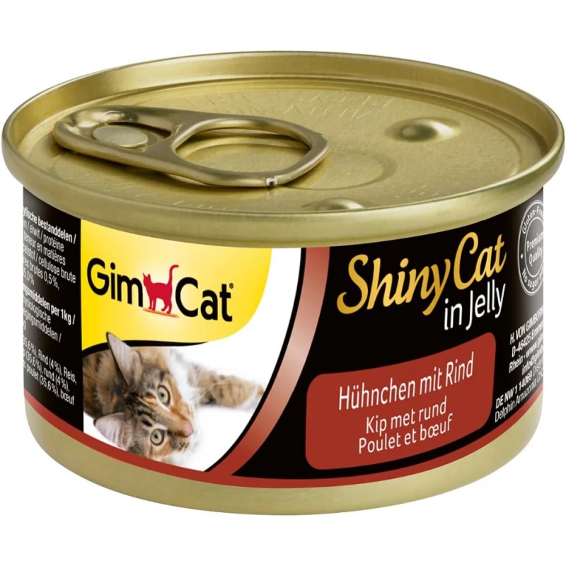 GimCat ShinyCat 70g kuře a hovězí
