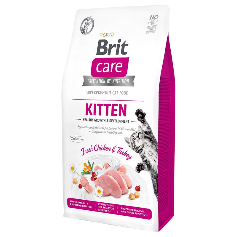 BRIT CARE Cat Grain Free Kitten Healthy 400g
