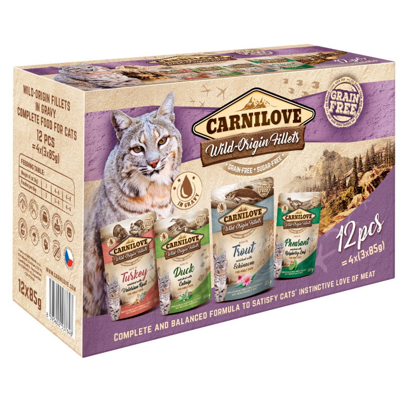 Carnilove Cat Pouch Multipack 12x85g