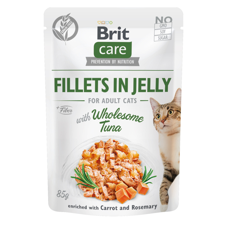 BRIT CARE Cat Fillets in Jelly with Wholesome Tuna 85g
