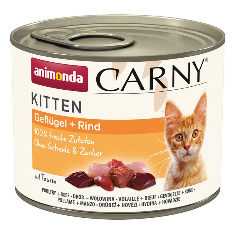 Animonda Carny Kitten 200g hovězí, drůbež