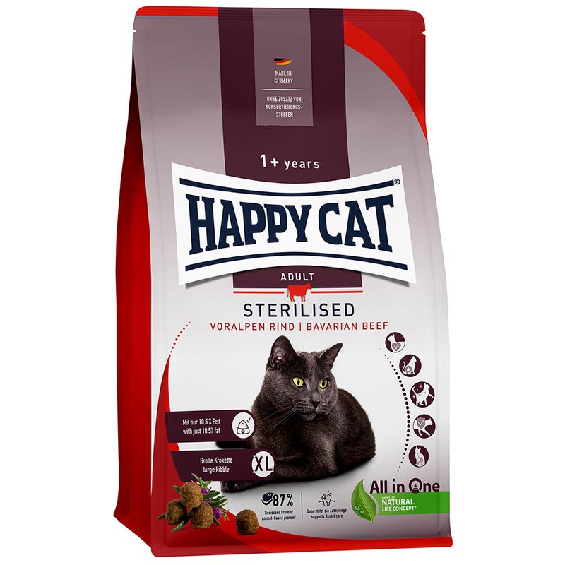 HAPPY CAT Sterilised Voralpen-Rind 10kg