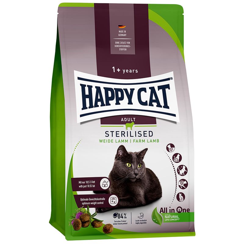 HAPPY CAT Sterilised Weide-Lamm 1,3kg