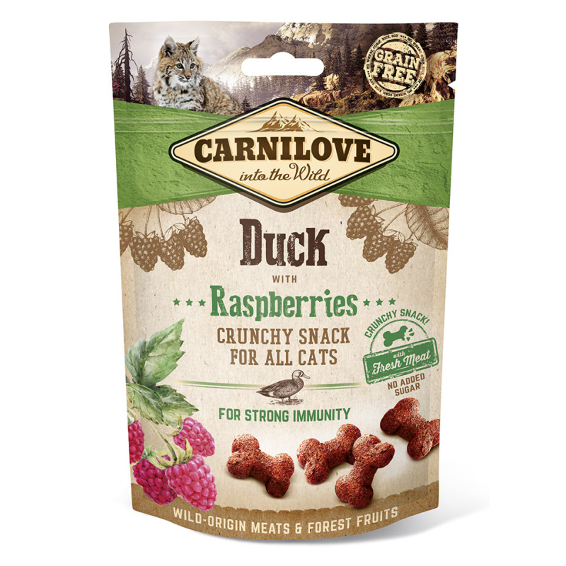 Carnilove Cat Crunchy Snack Duck & Raspberries 50g