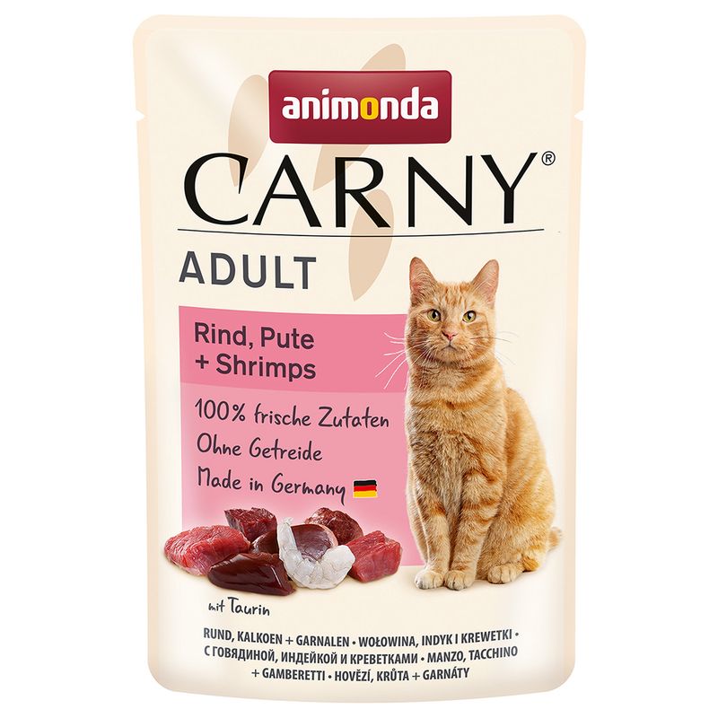 Animonda Carny 85g hovězí, krůta, ráčci
