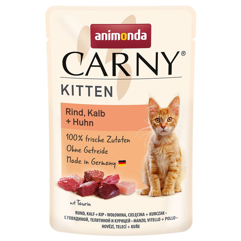 Animonda Carny Kitten 85g hovězí, telecí, kuřecí