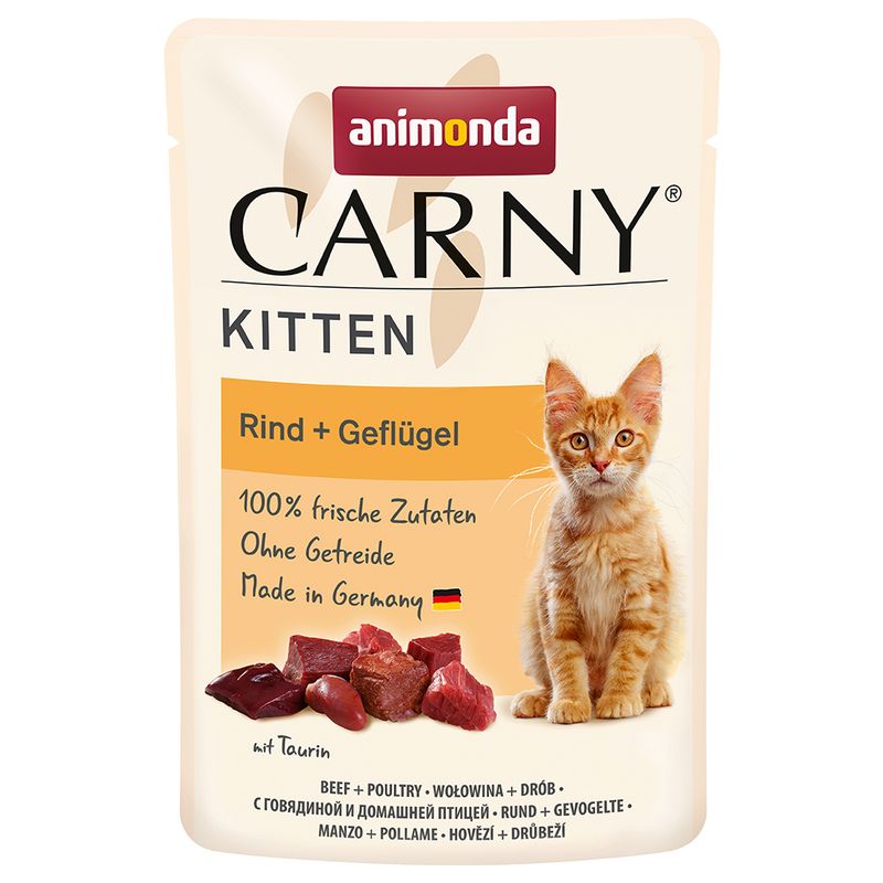 Animonda Carny Kitten 85g hovězí, drůbež