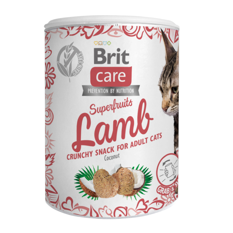 Brit Care Cat Snack Superfruits Lamb 100g