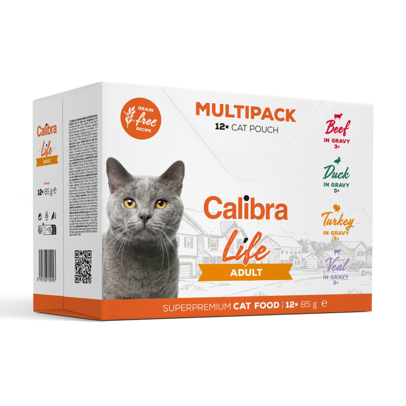 CALIBRA Cat Life Adult multipack 12x85g