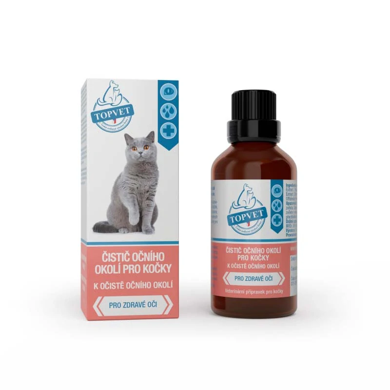 Topvet čistič očního okolí pro kočky 50ml