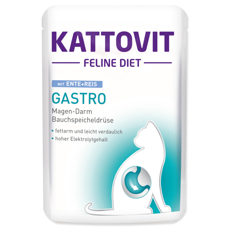 Kattovit Cat Gastro 85g kachna a rýže